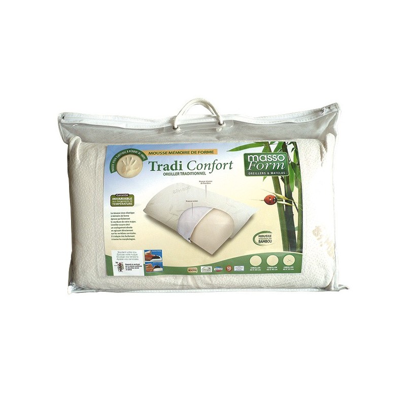 Confort du sommeil - Oreiller confort luxe 60x40 cm Confort du sommeil - Oreiller confort luxe 60x40 cm