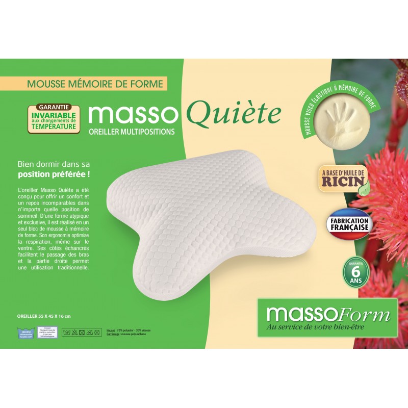 Confort du sommeil - Oreiller Biotrèfle 55x45 cm Confort du sommeil - Oreiller Biotrèfle 55x45 cm