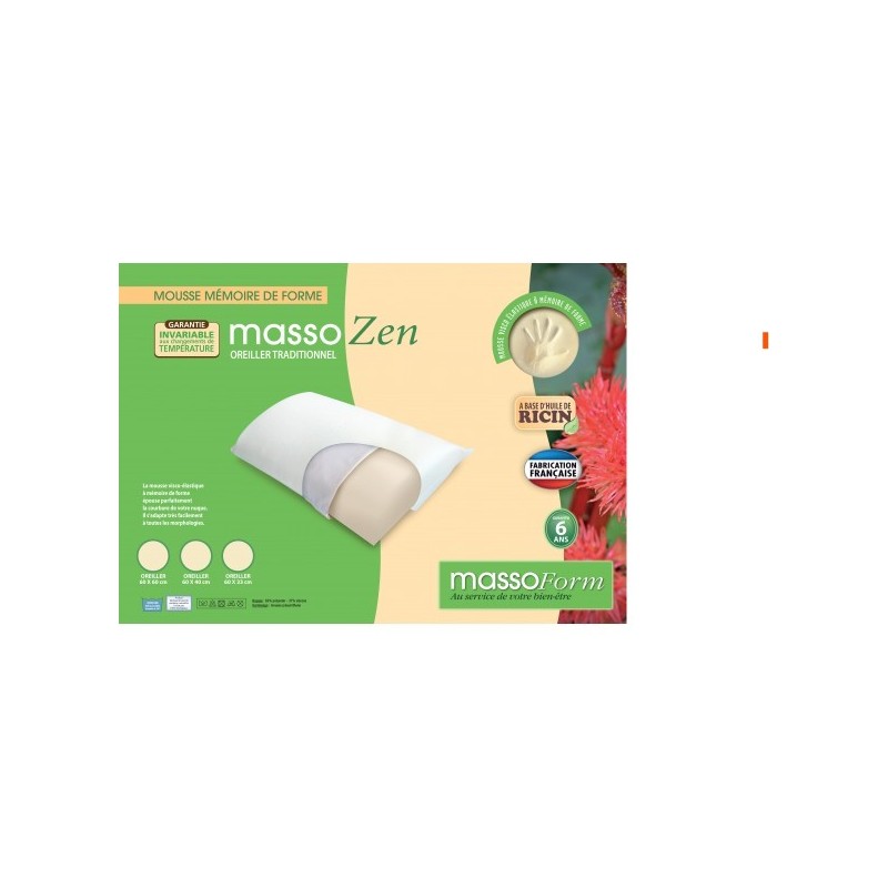 Confort du sommeil - Oreiller confort luxe 60x40 cm Confort du sommeil - Oreiller confort luxe 60x40 cm